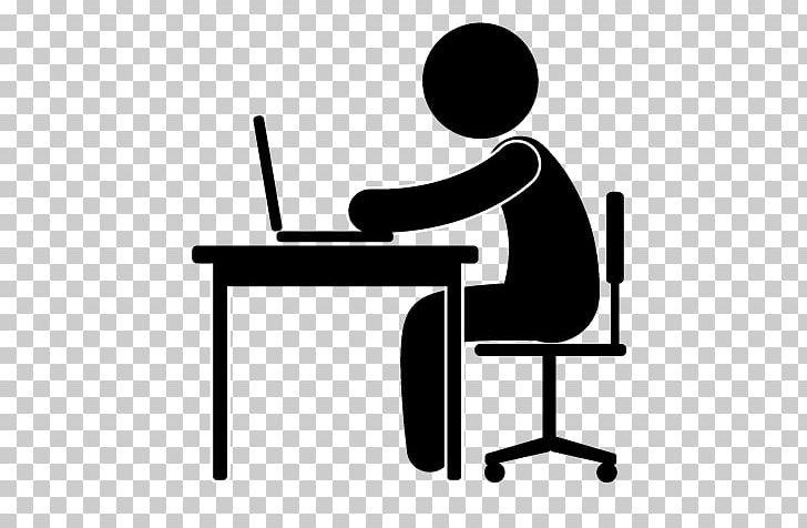 Desk Open Office PNG, Clipart, Angle, Area, Black And White, Chair, Communication Free PNG Download