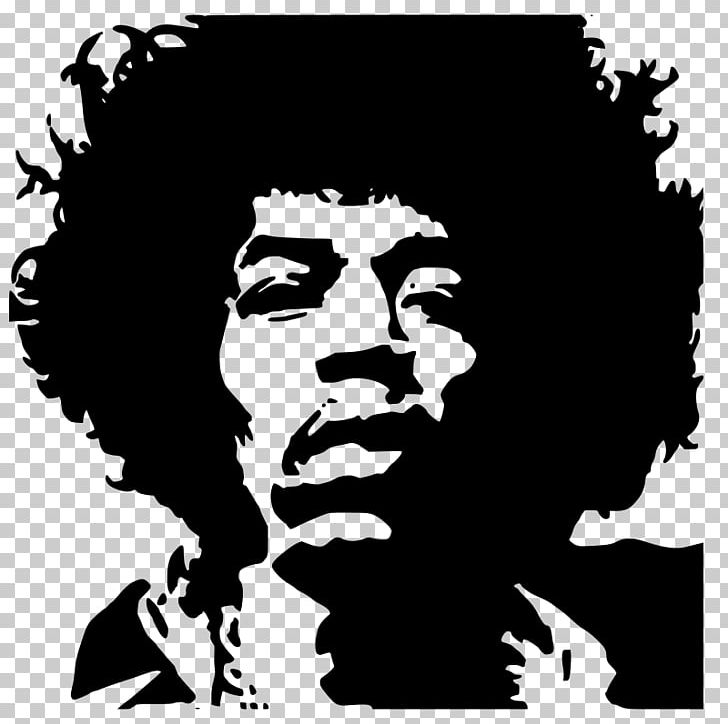 Jimi Hendrix Stencil Guitarist Art Music PNG, Clipart, Animals, Art, Art Music, Black, Black And White Free PNG Download