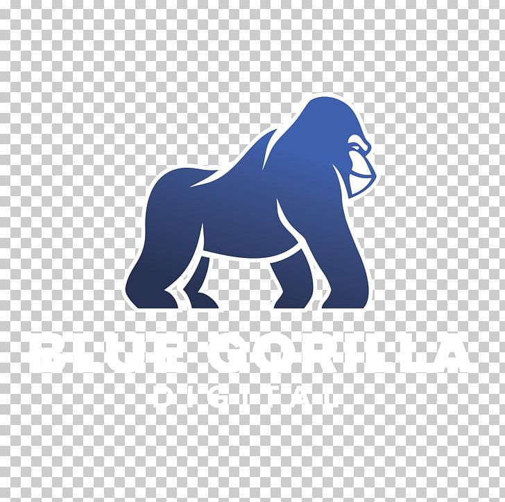 Blue Gorilla Digital Advertising Agency Digital Marketing Online Advertising PNG, Clipart, Advertising, Advertising Agency, Animals, Ape, Blue Free PNG Download