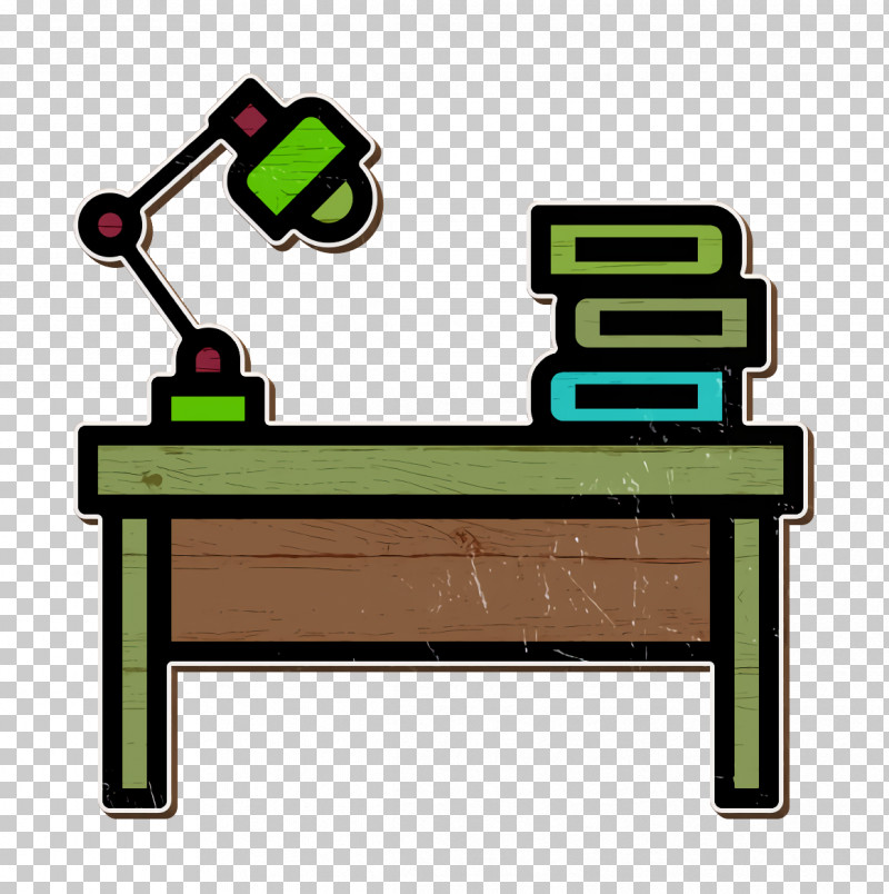Desk Icon Office Stationery Icon PNG, Clipart, Desk, Desk Icon, Furniture, Green, Line Free PNG Download