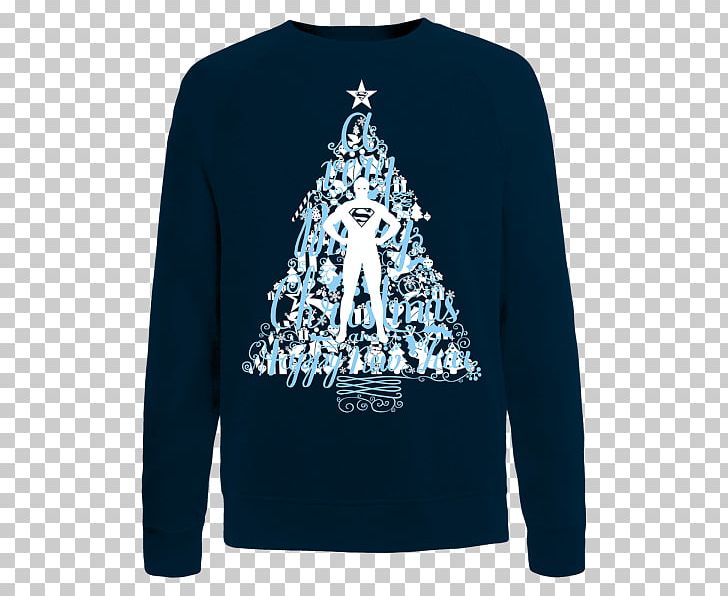 Long-sleeved T-shirt Long-sleeved T-shirt Sweater Bluza PNG, Clipart, Blue, Bluza, Brand, Christmas, Christmas Tree Free PNG Download