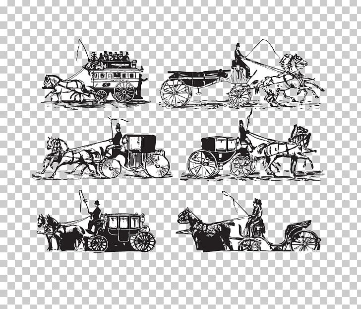 Carriage Horse-drawn Vehicle PNG, Clipart, Baby Carriage, Black And White, Car, Carriage, Chariot Free PNG Download
