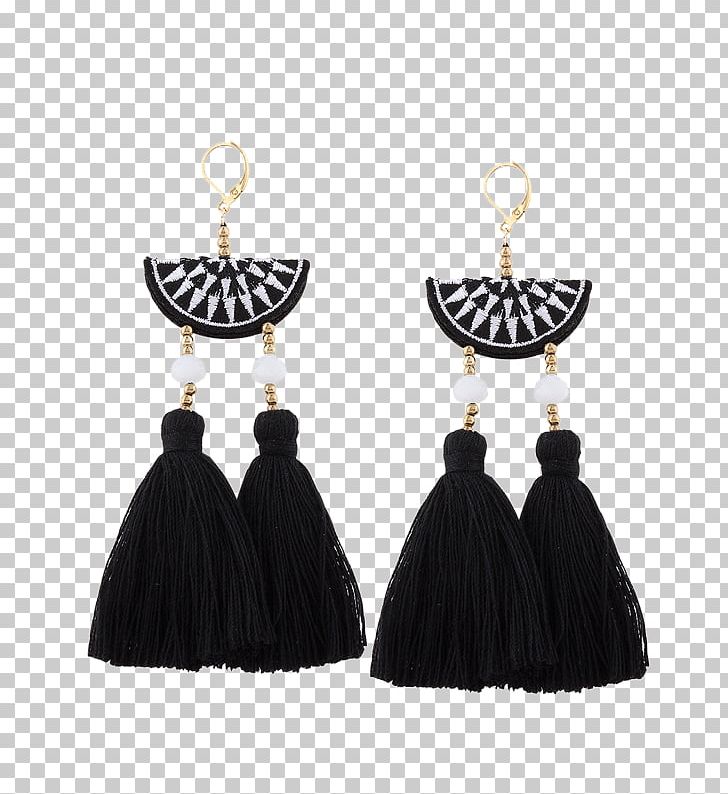 Earring Tassel Jewellery Bead Fringe PNG, Clipart, Bead, Bead Embroidery, Black, Bohemianism, Charms Pendants Free PNG Download
