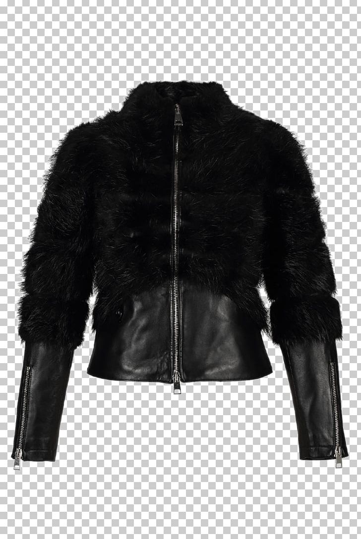 Leather Jacket Fur Clothing Coat PNG, Clipart, Animals, Black, Black And White, Cavalli, Class Free PNG Download