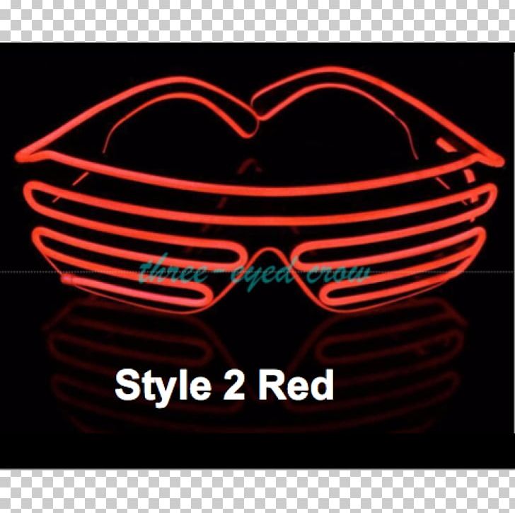 Light-emitting Diode Electroluminescent Wire Sunglasses PNG, Clipart, Brand, Color, Costume, Costume Party, Electroluminescent Wire Free PNG Download