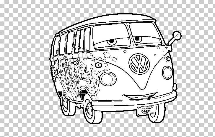 Fillmore Car Lightning McQueen Volkswagen Type 2 Coloring Book PNG, Clipart, Acer, Automotive Design, Automotive Exterior, Black And White, Car Free PNG Download