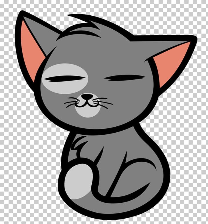 Kitten Cat Drawing Cartoon PNG, Clipart, Animals, Art, Artwork, Black, Black And White Free PNG Download