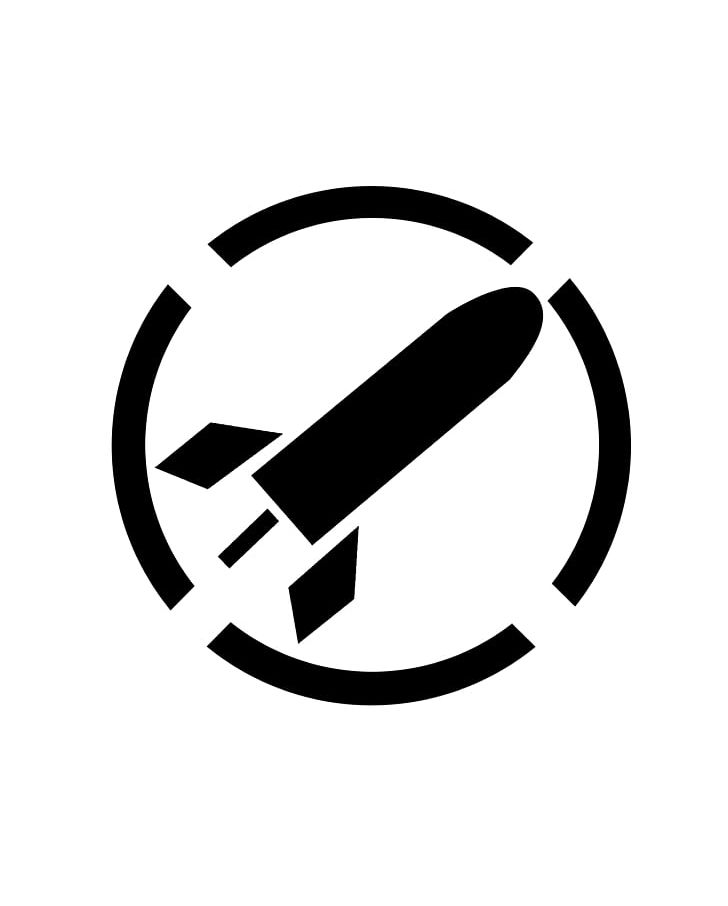 Stencil Rocket Logo PNG, Clipart, Angle, Art, Black And White, Brand, Circle Free PNG Download