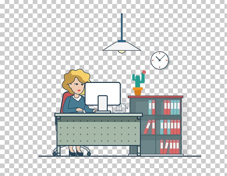 Office Cartoon Illustration PNG, Clipart, Business, Business Woman, Chandelier, Cloud Computing, Comics Free PNG Download