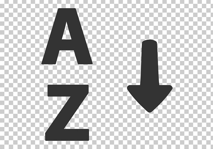 Computer Icons Sorting Alphabetical Order PNG, Clipart, Alphabet, Alphabetical Order, Angle, Black And White, Brand Free PNG Download