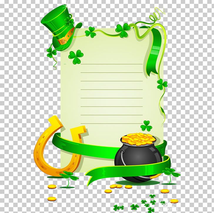 Four-leaf Clover Saint Patrick's Day PNG, Clipart, Clover, Fictional Character, Flower, Graphic , Green Free PNG Download