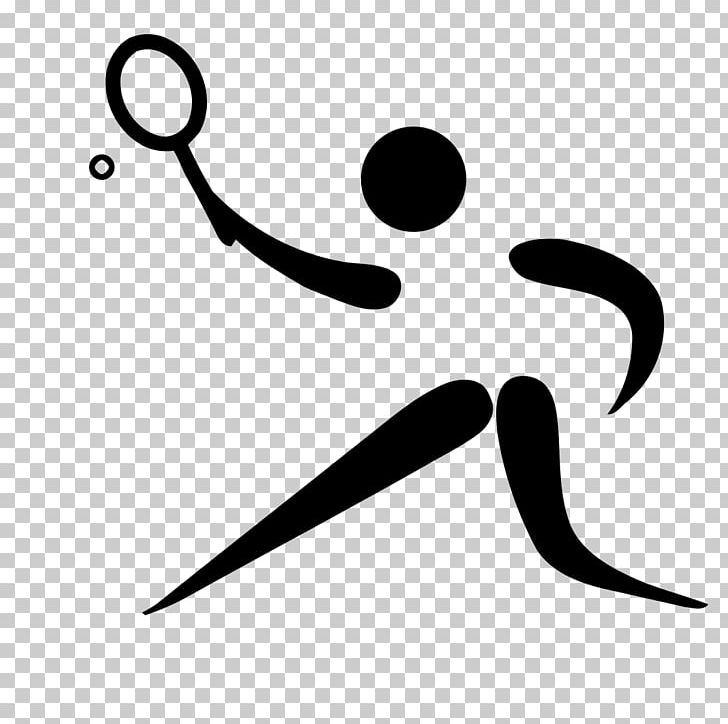Tennis Centre Racket Soft Tennis Olympic Games PNG, Clipart, Area, Ball, Black, Black And White, Line Free PNG Download