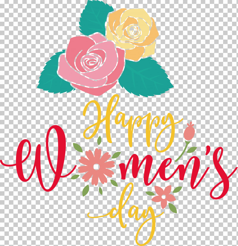 Womens Day Happy Womens Day PNG, Clipart, Cut Flowers, Floral Design, Garden Roses, Happy Womens Day, Logo Free PNG Download