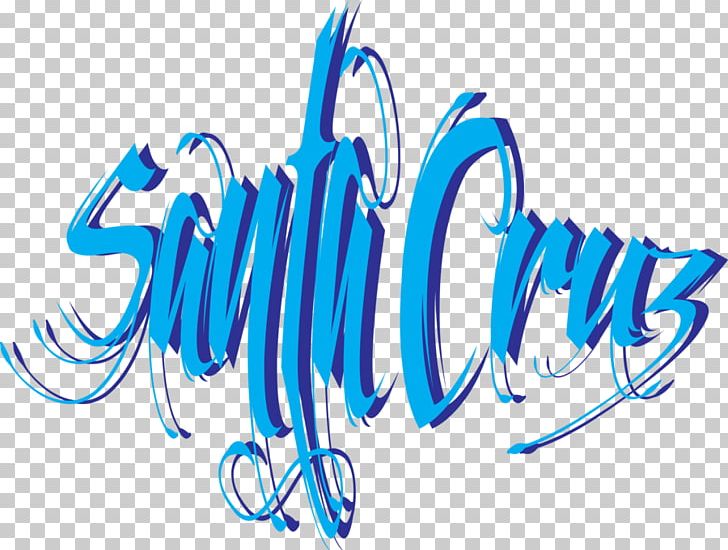 Santa Cruz Logo Graphic Design PNG, Clipart, Art, Blue, Brand, Calligraphy, Computer Wallpaper Free PNG Download