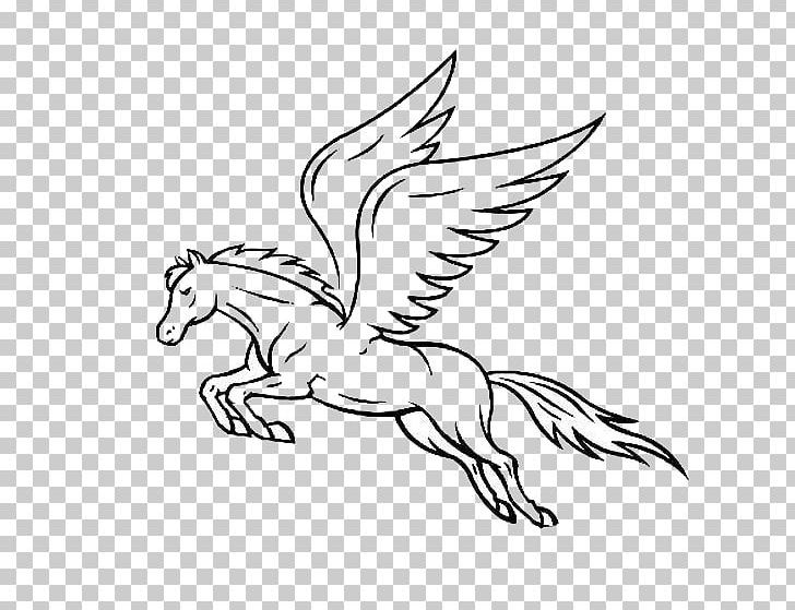 Horse Pegasus Drawing PNG, Clipart, Bird, Clip Art, Design, Fictional Character, Mammal Free PNG Download