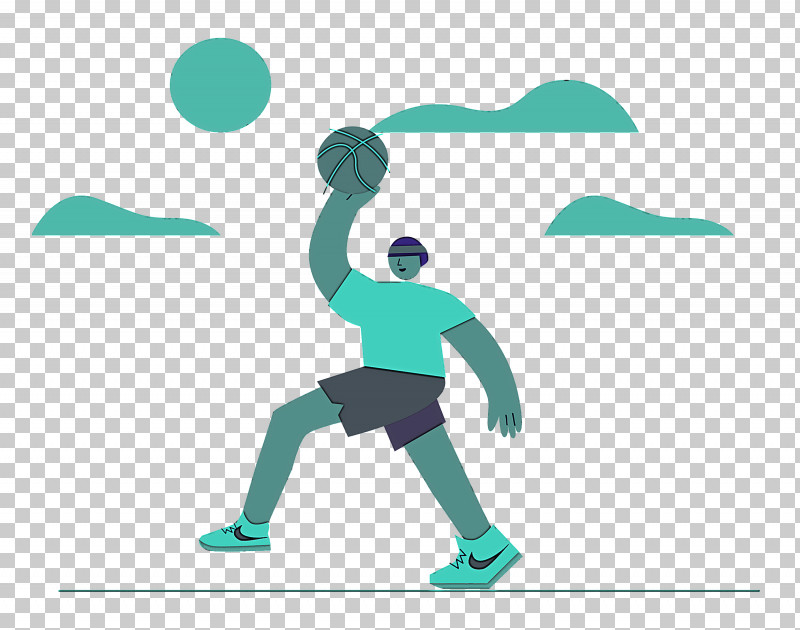 Basketball Outdoor Sports PNG, Clipart, Basketball, Behavior, Cartoon, Human, Joint Free PNG Download
