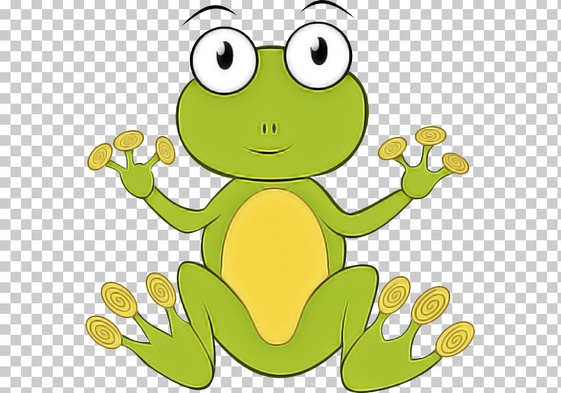 Green Cartoon Frog Yellow True Frog PNG, Clipart, Cartoon, Frog, Green, Smile, True Frog Free PNG Download