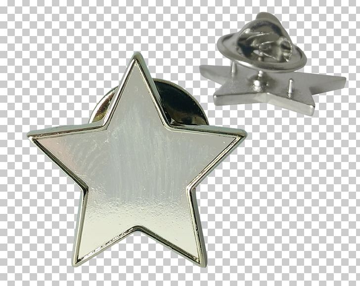 Silver Star Badge PNG, Clipart, Angle, Badge, Body Jewelry, Cufflink, Jewelry Free PNG Download