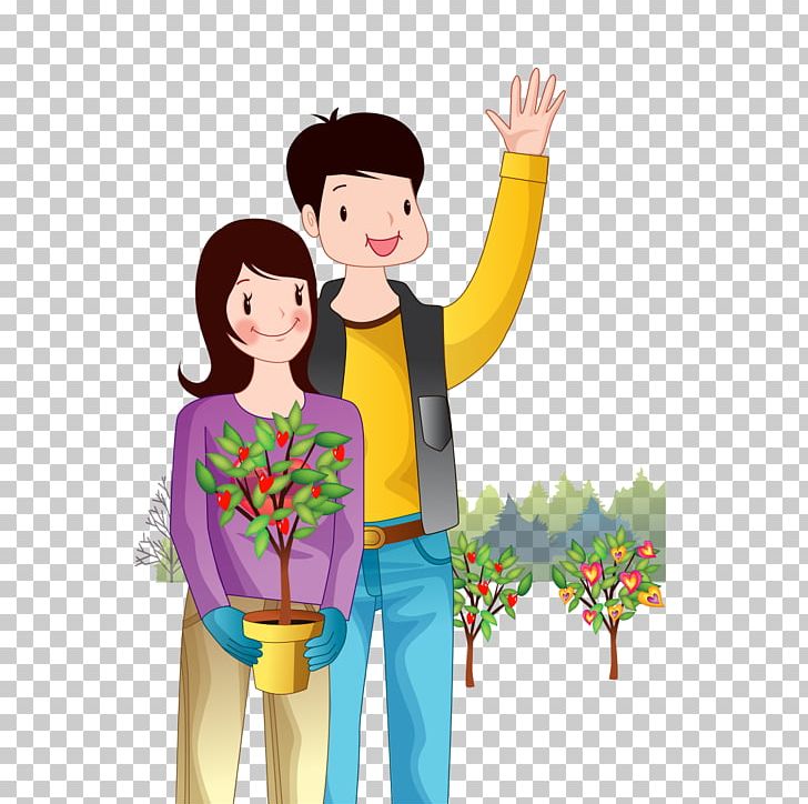 Tree Planting Cartoon PNG, Clipart, Arbor Day, Child, Female, Fictional Character, Finger Free PNG Download