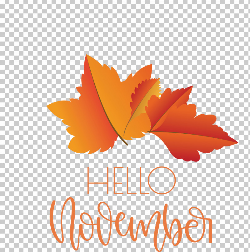 Hello November November PNG, Clipart, Flower, Hello November, Leaf, Logo, November Free PNG Download