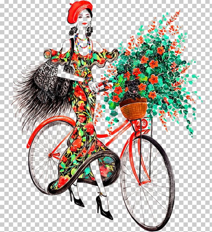 Fashion Illustration Bicycle Illustrator PNG, Clipart, Bicycle, Bicycle Accessory, Bicycle Frame, Bicycle Wheel, Book Illustration Free PNG Download