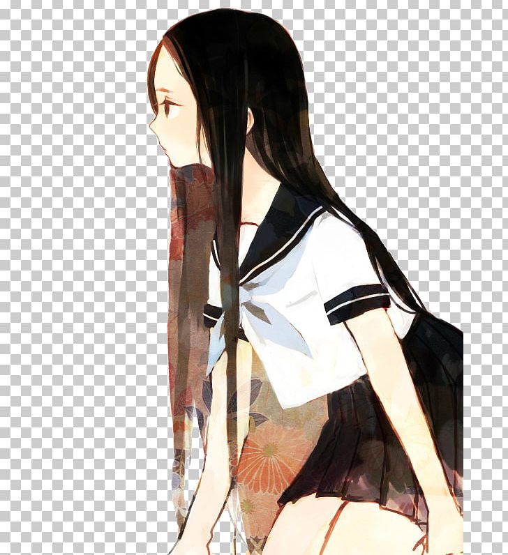 Black Hair Anime Long Hair Animation PNG, Clipart, Animation, Anime, Black Hair, Blue Hair, Brown Hair Free PNG Download