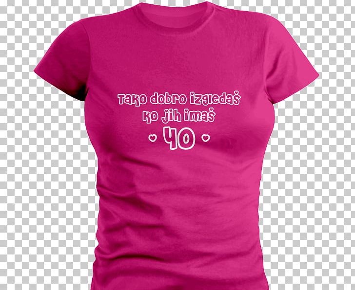 T-shirt Clothing Sleeve Neckline PNG, Clipart, Active Shirt, Clothing, Gift, Magenta, Neck Free PNG Download