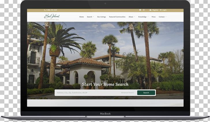 Sea Island Properties Southern Web Real Estate Web Development Dune Avenue PNG, Clipart, Display Device, Dune Avenue, Georgia, Island, Media Free PNG Download