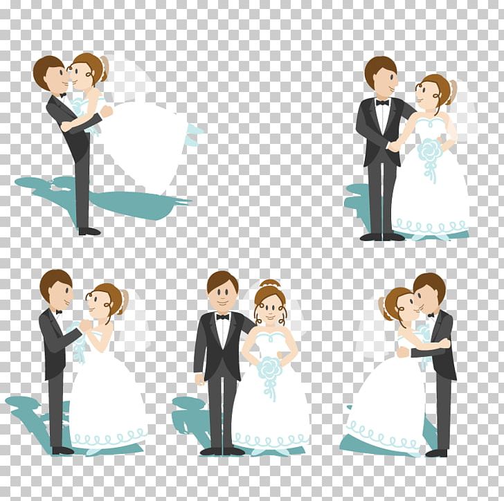 Cartoon Marriage Wedding PNG, Clipart, Bride, Bride And Groom, Bridegroom, Business, Conversation Free PNG Download