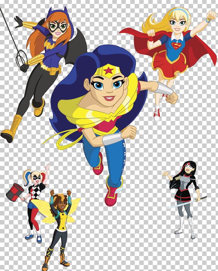 DC Super Hero Girls Batgirl Wonder Woman Starfire Kara Zor-El PNG, Clipart, Art, Batgirl, Book, Cartoon, Comic Book Free PNG Download