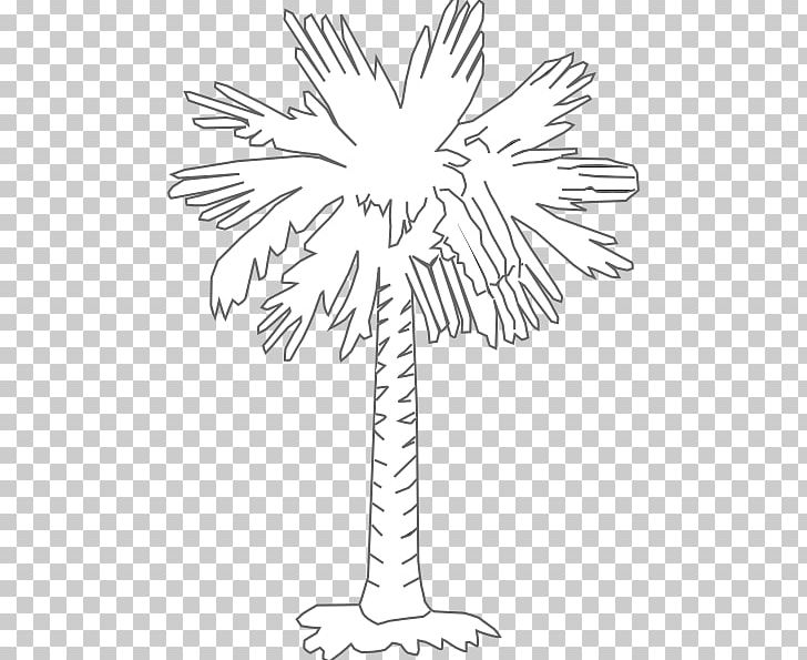 Flag Of South Carolina Sabal Palm Palm Trees PNG, Clipart, Artwork, Black And White, Branch, Cut Flowers, Drawing Free PNG Download
