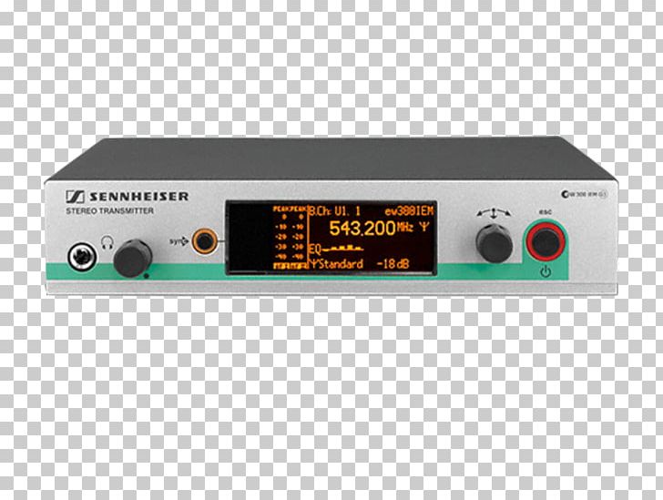 Microphone In-ear Monitor Radio Receiver Sennheiser Transmitter PNG, Clipart, Audio, Audio Equipment, Electronic Device, Electronics, Electronics Free PNG Download