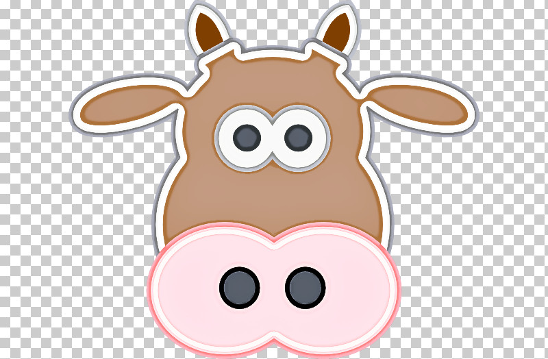 Cartoon Pink Nose Head Snout PNG, Clipart, Brown, Cartoon, Ear, Fawn, Giraffe Free PNG Download