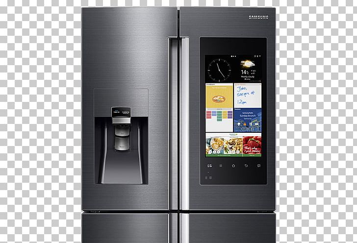 Internet Refrigerator Samsung Family Hub SRF671BFH2 Home Appliance PNG, Clipart, Electronics, Freezers, Home Appliance, Internet Refrigerator, Kitchen Free PNG Download