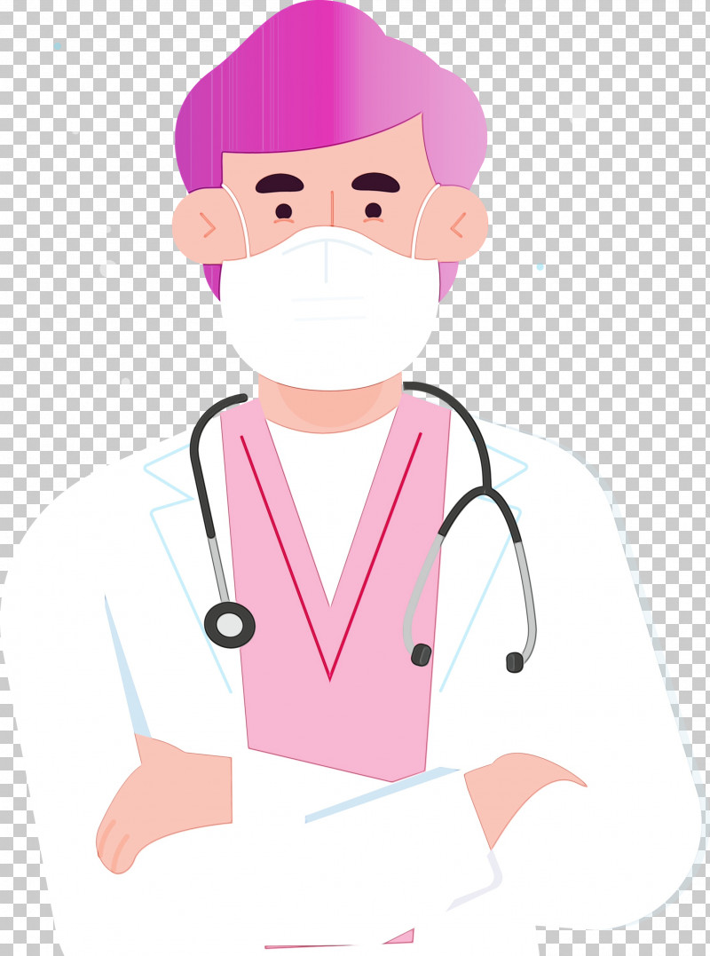 Stethoscope PNG, Clipart, Character, Doctor With Mask Cartoon, Forehead, Human, Paint Free PNG Download