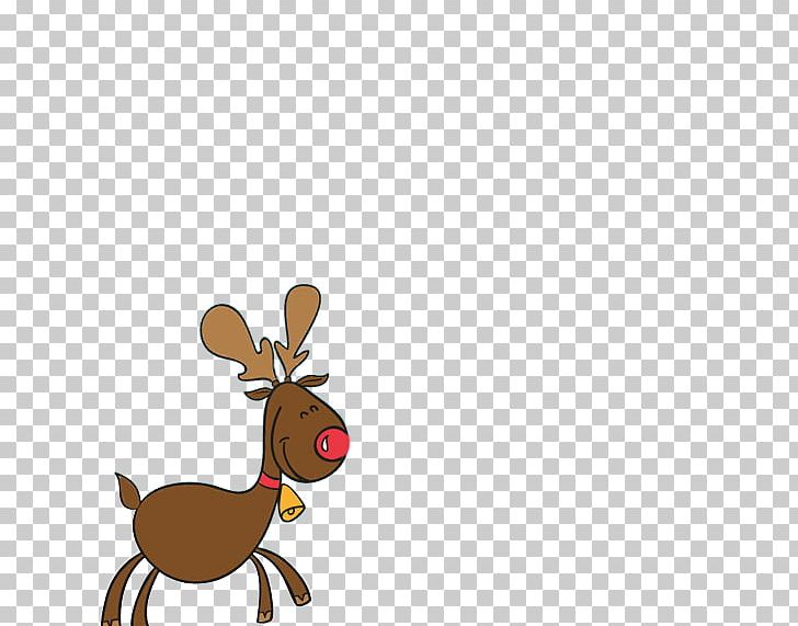 Moose Santa Claus Reindeer Christmas PNG, Clipart, Animals, Antler, Cartoon, Christmas Decoration, Christmas Frame Free PNG Download