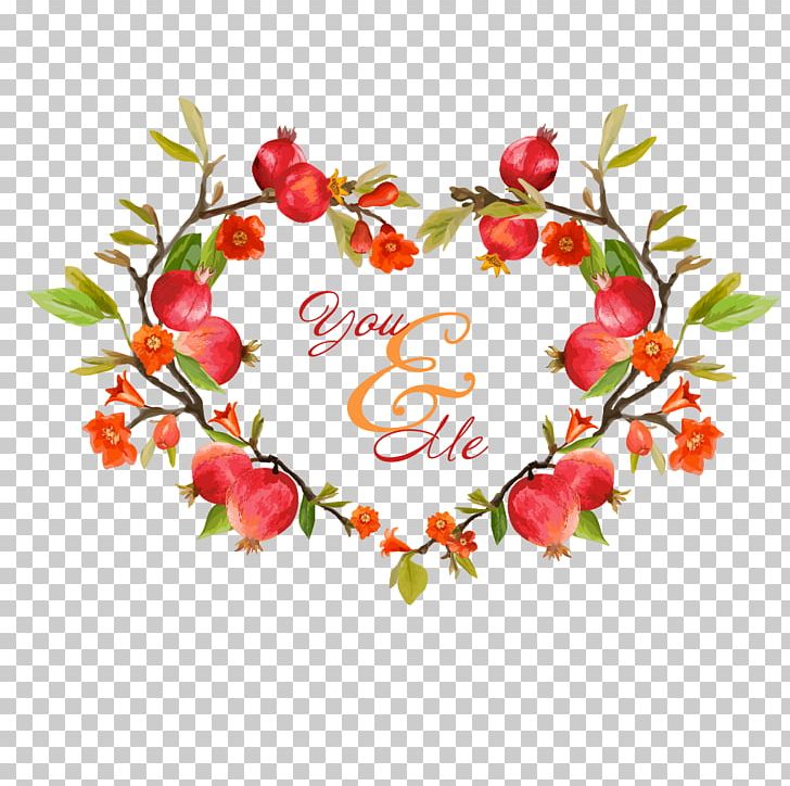 Wedding Invitation Pomegranate Juice Illustration PNG, Clipart, Floral Design, Floristry, Flower, Flower Arranging, Food Free PNG Download