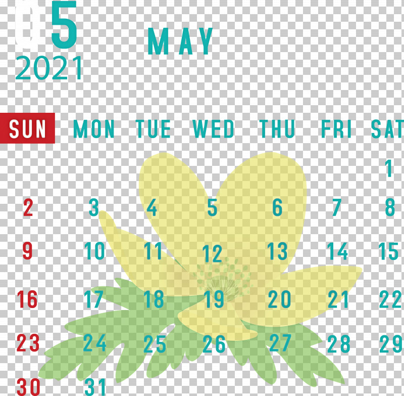 May 2021 Calendar May Calendar 2021 Calendar PNG, Clipart, 2021 Calendar, Flower, Geometry, Leaf, Line Free PNG Download