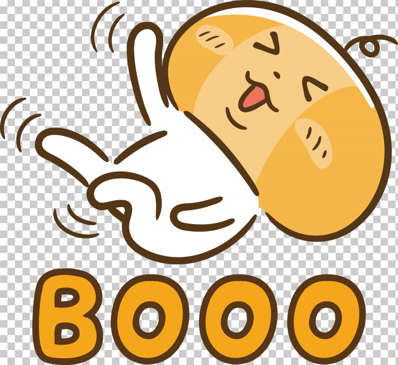 Booo Happy Halloween PNG, Clipart, Booo, Cartoon, Emoticon, Happy Halloween, Line Free PNG Download