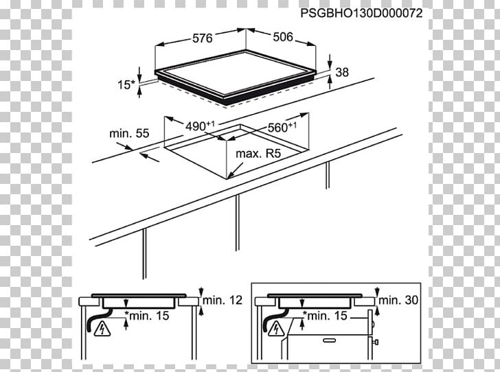 Induction Cooking Furnace Hob Wiring Diagram Electrolux PNG, Clipart, Angle, Area, Black And White, Cooking Ranges, Diagram Free PNG Download