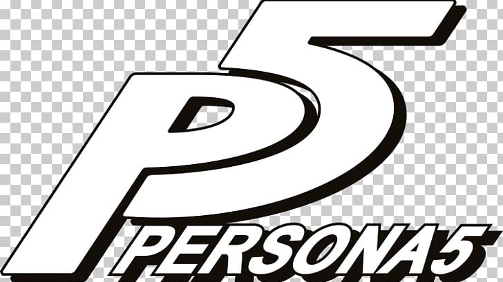 Persona 5 Logo Brand Poster PNG, Clipart, 5 Logo, Angle, Area, Black And White, Brand Free PNG Download