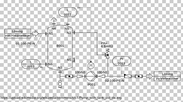 Piping And Instrumentation Diagram Process Flow Diagram Schematic PNG, Clipart, Angle, Area, Auto Part, Black And White, Check Valve Free PNG Download