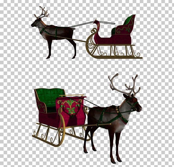 Reindeer Christmas PNG, Clipart, Antler, Cart, Cartoon, Christmas, Christmas Border Free PNG Download
