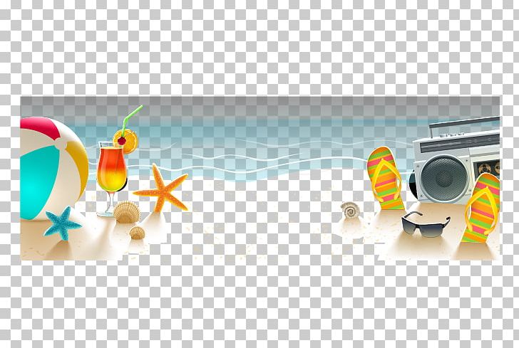 Beach Summer Illustration PNG, Clipart, Beach Ball, Beaches, Beach Party, Beach Sand, Beach Umbrella Free PNG Download