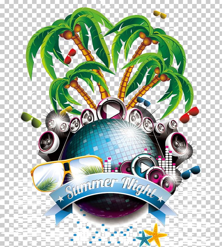 Summer Party Flyer PNG, Clipart, Art, Beach, Christmas Decoration, Coconut Tree, Decoration Free PNG Download