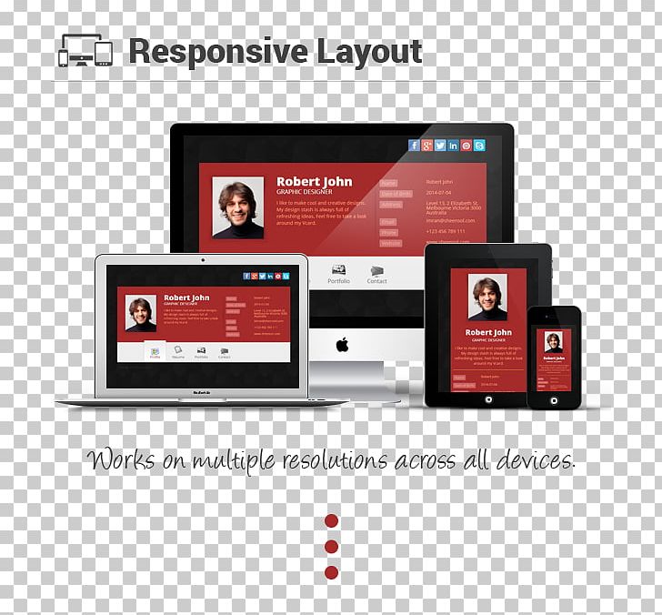 Responsive Web Design Résumé Template Multimedia Multi-user Software PNG, Clipart, Brand, Career Portfolio, Communication, Computer Monitors, Computer Software Free PNG Download