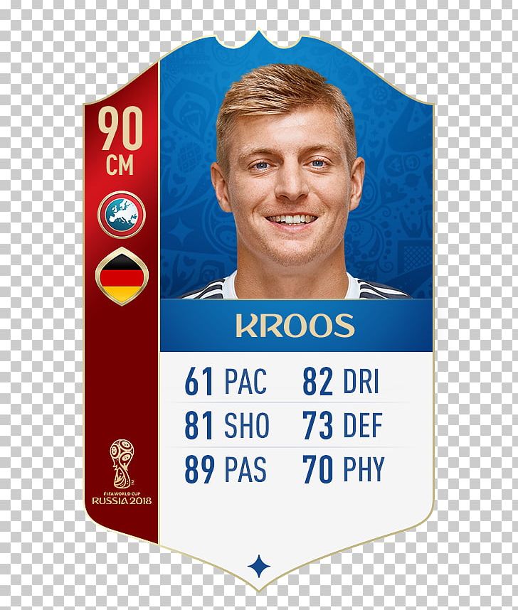 Toni Kroos 2018 World Cup FIFA 18 Germany National Football Team FC Bayern Munich PNG, Clipart, 2018 World Cup, Advertising, Banner, Blue, Brand Free PNG Download