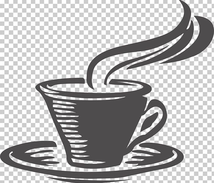 Coffee Cup Tea Cafe PNG, Clipart, Bagel, Black And White, Cafe, Caffeine, Clip Art Free PNG Download