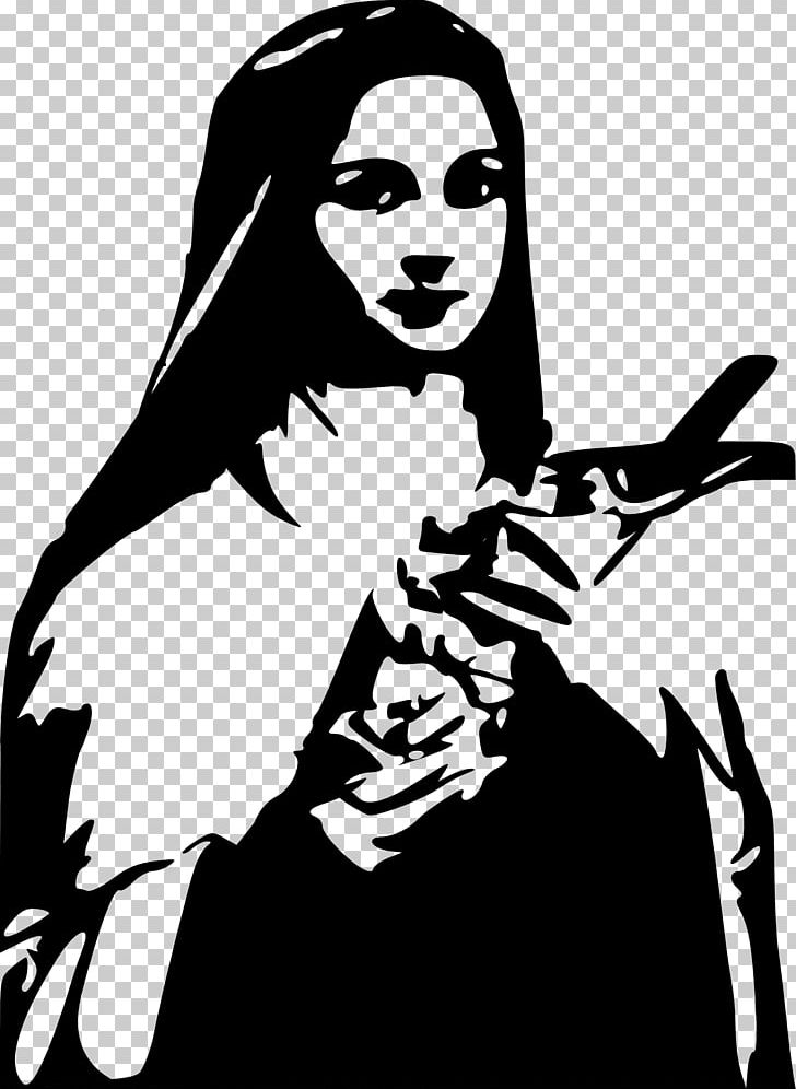 Therese Of Lisieux Saint PNG, Clipart, Art, Artwork, Black, Black And White, Drawing Free PNG Download