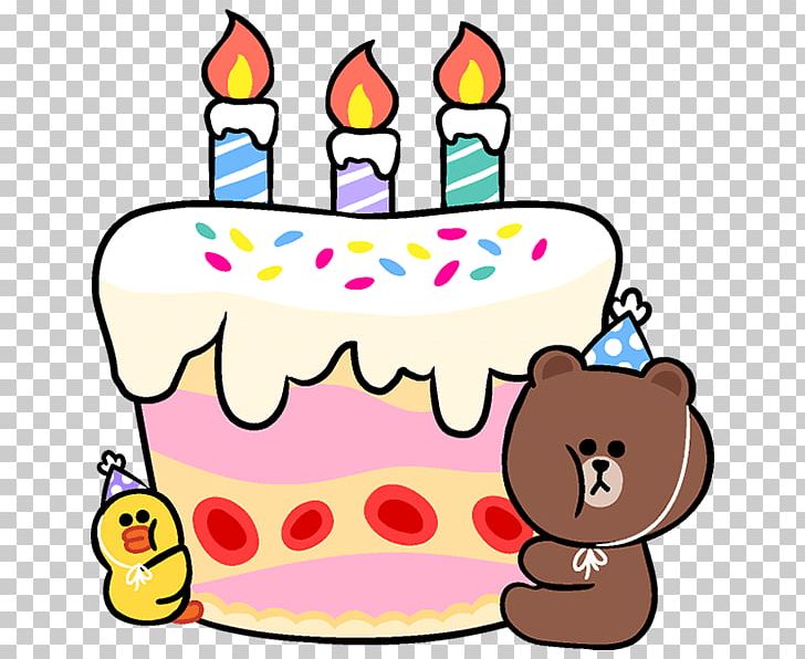 Birthday Cake Line Friends Party PNG, Clipart, Artwork, Balloon, Birthday, Birthday Cake, Cake Free PNG Download